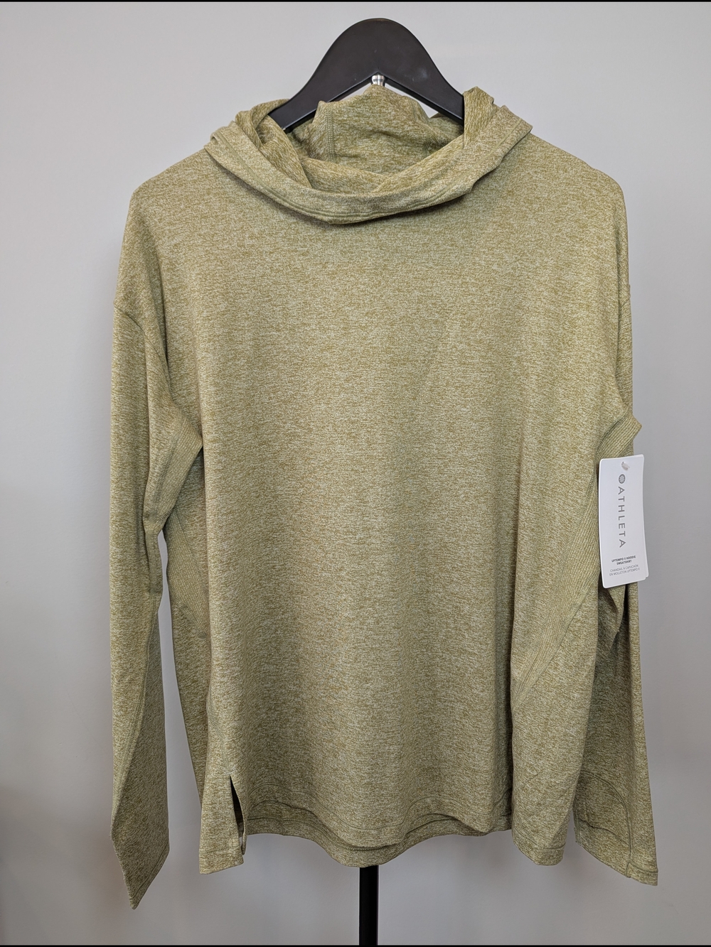 Athleta Uptempo II Hoodie Sweatshirt Women's Medium NEW Tapestry Gold